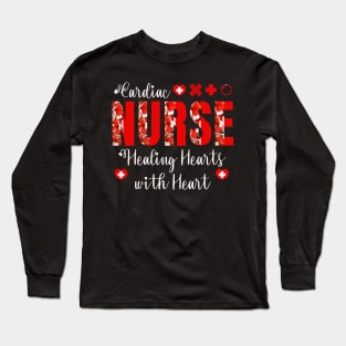 Cardiac nurse healing hearts with heart Long Sleeve T-Shirt